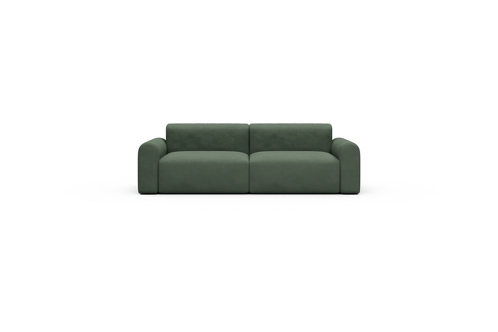Rund Casual Modular Sofa - Configurations 1 - B2L - 240 x 97 cm - 2,5 Seater - 769 Cura Saga Green
