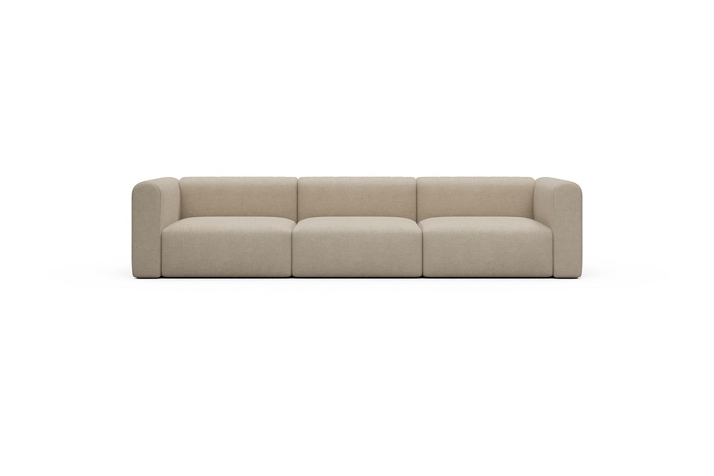 Rund Casual Modular Sofa - Configurations 1 - B3H - 335 x 97 cm - 3,5 Seater - 410 Esina Almond Beige