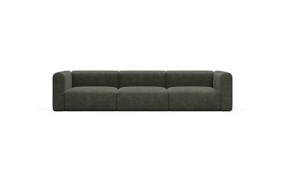 Rund Casual Modular Sofa - Configurations 1 - B3H - 335 x 97 cm - 3,5 Seater - 413 Esina Olive Green