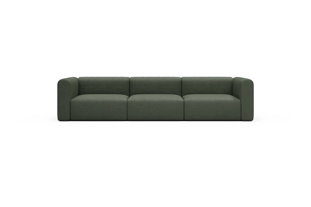 Rund Casual Modular Sofa - Configurations 1 - B3H - 335 x 97 cm - 3,5 Seater - 488 Denari Forest Green