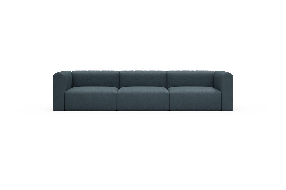 Rund Casual Modular Sofa - Configurations 1 - B3H - 335 x 97 cm - 3,5 Seater - 489 Denari Royal Blue