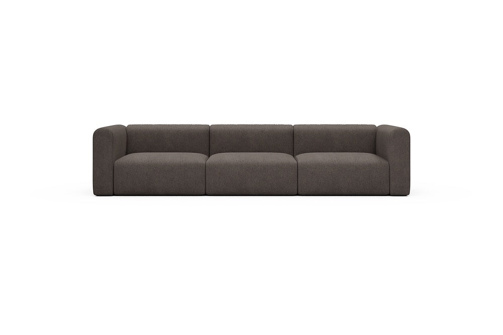 Rund Casual Modular Sofa - Configurations 1 - B3H - 335 x 97 cm - 3,5 Seater - 530 Bouclé Taupe