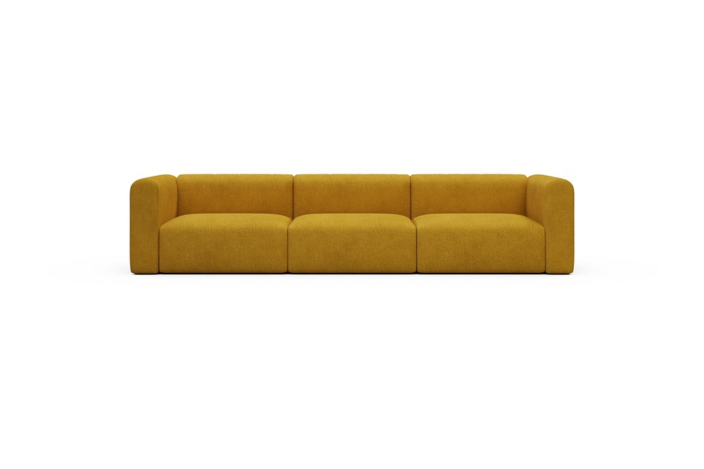 Rund Casual Modular Sofa - Configurations 1 - B3H - 335 x 97 cm - 3,5 Seater - 536 Bouclé Ochre