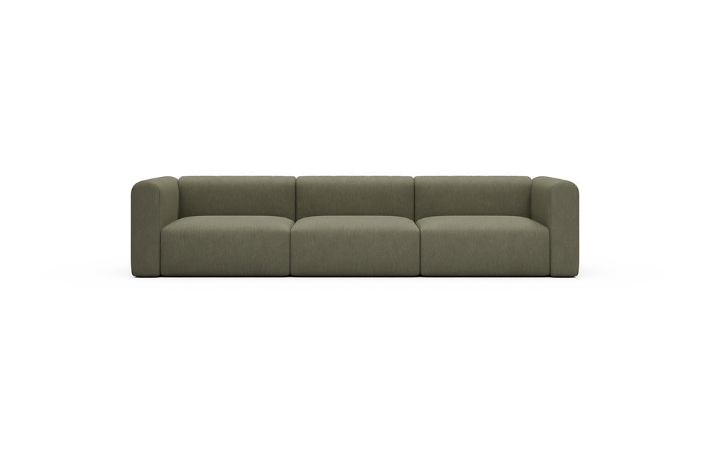 Rund Casual Modular Sofa - Configurations 1 - B3H - 335 x 97 cm - 3,5 Seater - 575 Vivus Dusty Olive