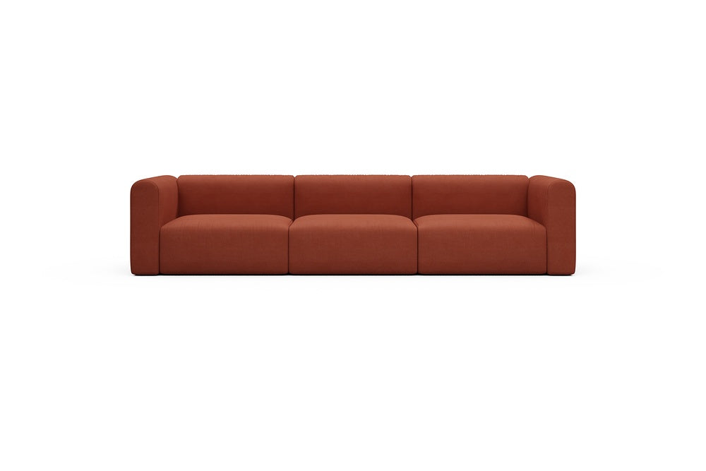 Rund Casual Modular Sofa - Configurations 1 - B3H - 335 x 97 cm - 3,5 Seater - 581 Argus Rust