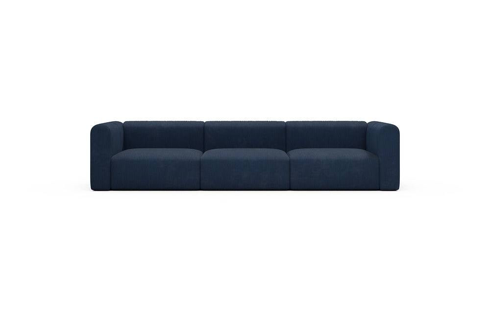 Rund Casual Modular Sofa - Configurations 1 - B3H - 335 x 97 cm - 3,5 Seater - 591 Corduroy Midnight-Blue