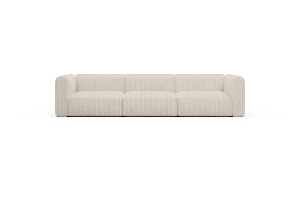 Rund Casual Modular Sofa - Configurations 1 - B3H - 335 x 97 cm - 3,5 Seater - 594 Corduroy Ivory