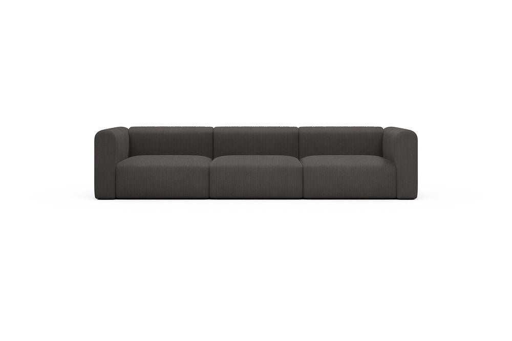 Rund Casual Modular Sofa - Configurations 1 - B3H - 335 x 97 cm - 3,5 Seater - 597 Corduroy Charcoal