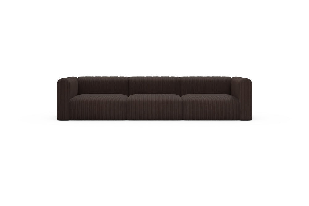 Rund Casual Modular Sofa - Configurations 1 - B3H - 335 x 97 cm - 3,5 Seater - 600 Corduroy Cocoa