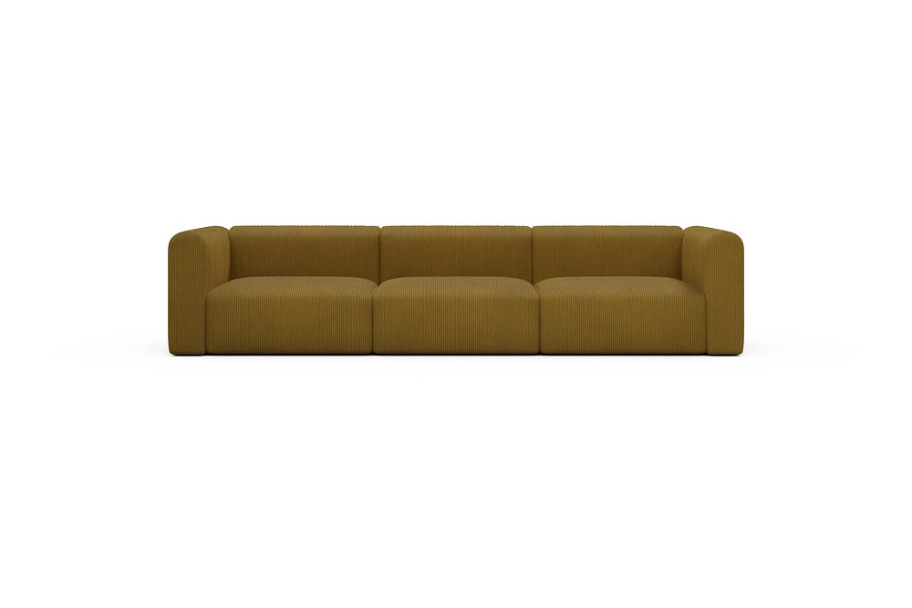 Rund Casual Modular Sofa - Configurations 1 - B3H - 335 x 97 cm - 3,5 Seater - 601 Corduroy Ochre