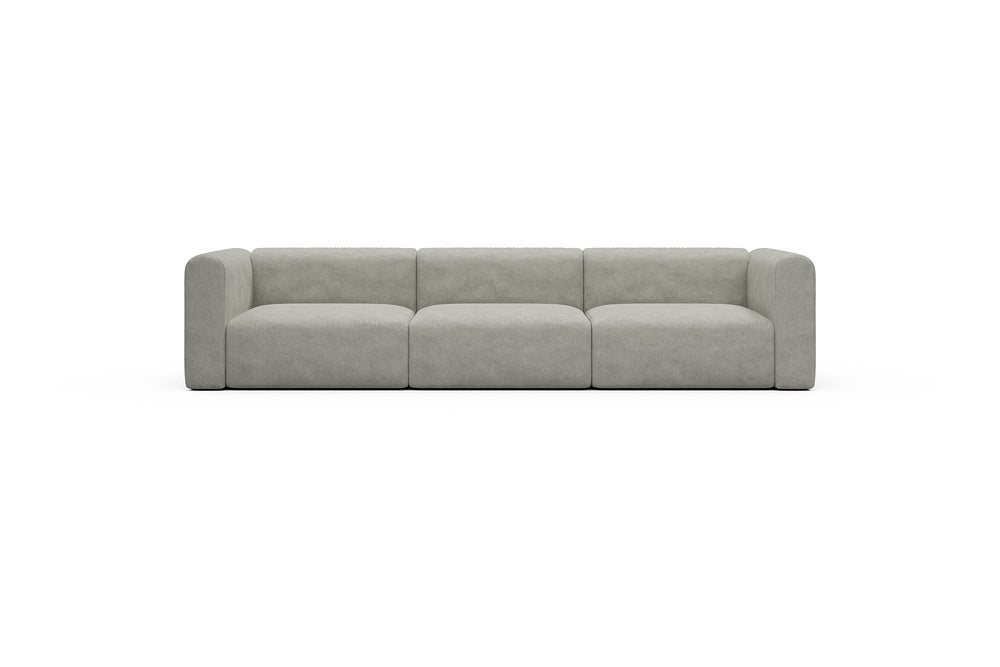 Rund Casual Modular Sofa - Configurations 1 - B3H - 335 x 97 cm - 3,5 Seater - 773 Carreno Moon Stone White