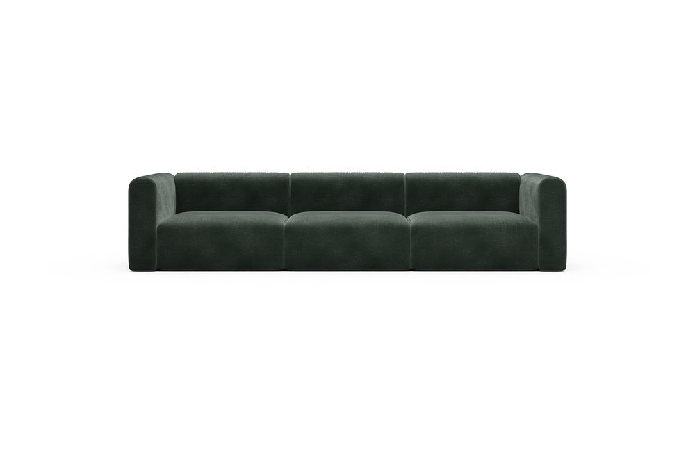 Rund Casual Modular Sofa - Configurations 1 - B3H - 335 x 97 cm - 3,5 Seater - 814 Smooth Laural Green