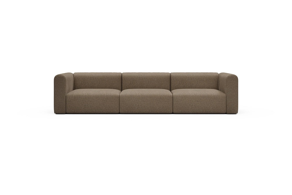 Rund Casual Modular Sofa - Configurations 1 - B3H - 335 x 97 cm - 3,5 Seater - 817 Aivi Khaki Brown