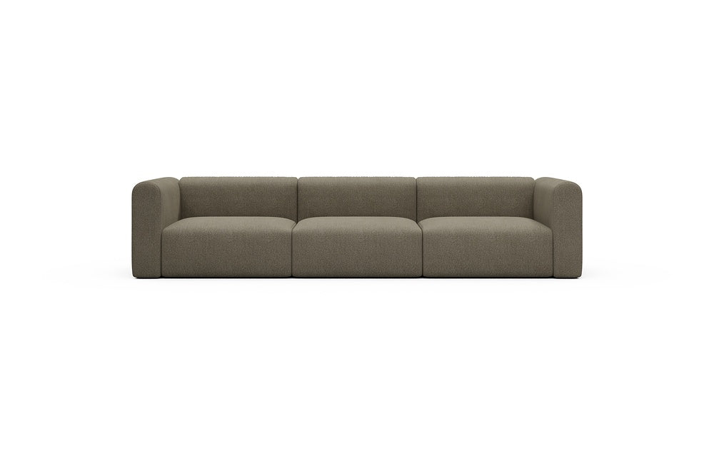 Rund Casual Modular Sofa - Configurations 1 - B3H - 335 x 97 cm - 3,5 Seater - 850 Mahoga Caramel Grey