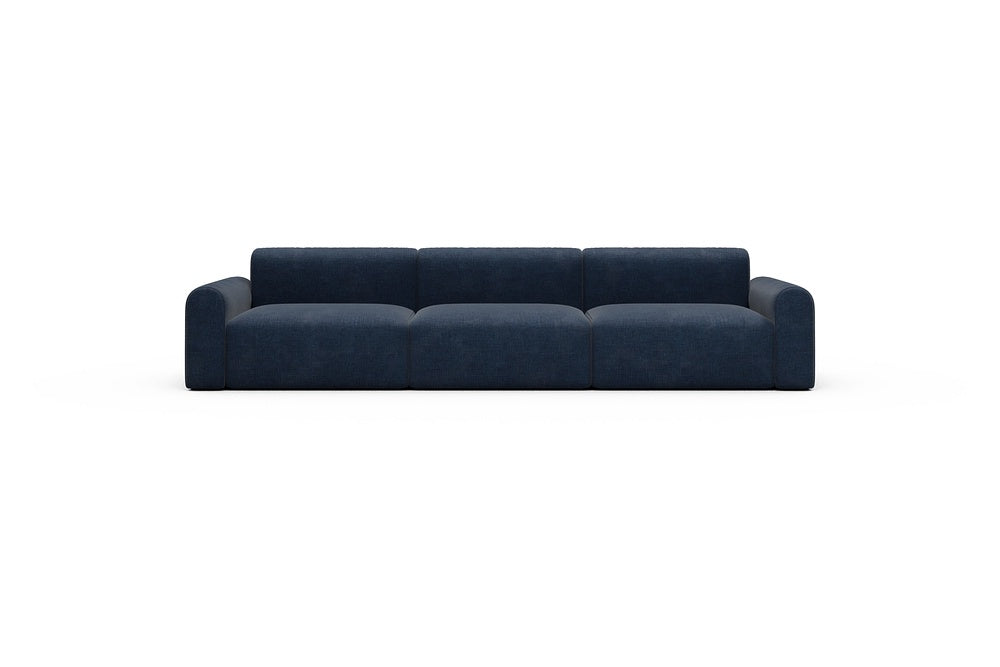 Rund Casual Modular Sofa - Configurations 1 - B3L - 335 x 97 cm - 3,5 Seater - 414 Esina Indigo Blue