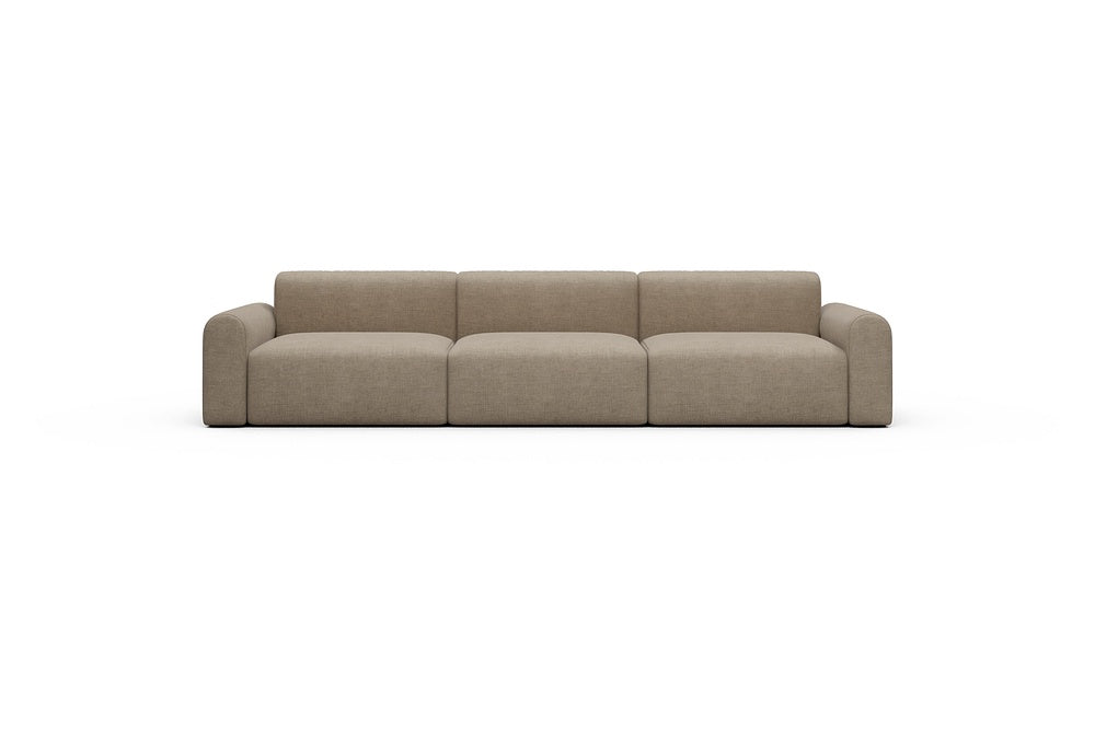 Rund Casual Modular Sofa - Configurations 1 - B3L - 335 x 97 cm - 3,5 Seater - 417 Esina Mocha
