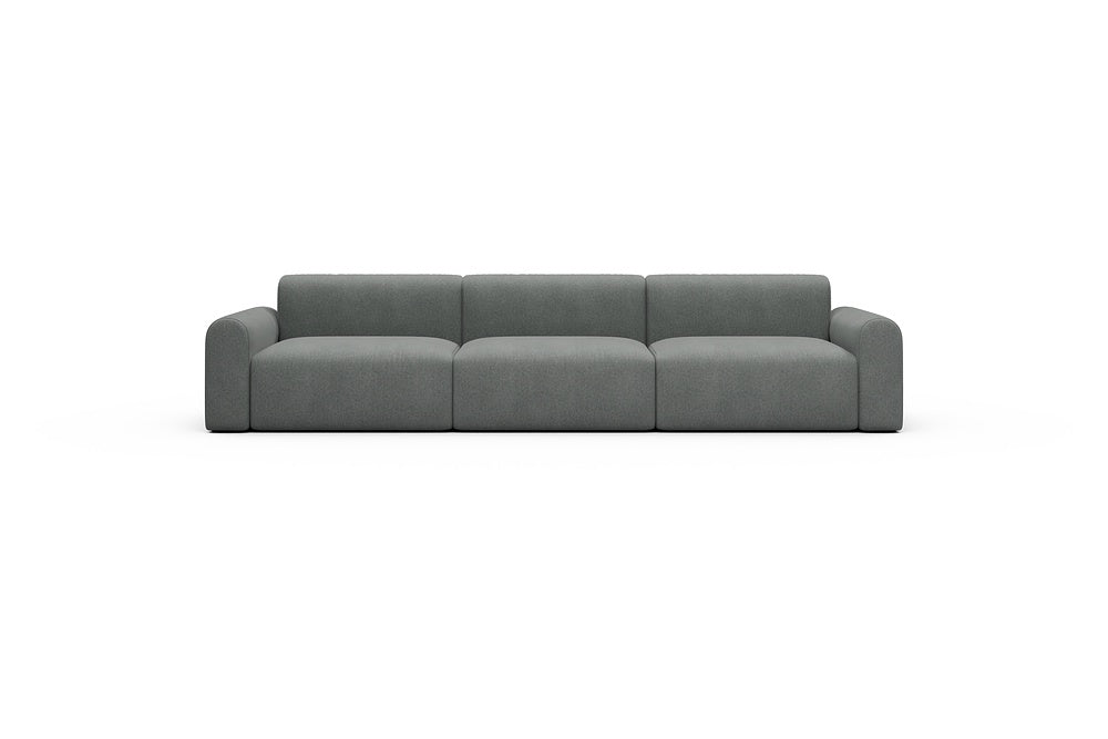 Rund Casual Modular Sofa - Configurations 1 - B3L - 335 x 97 cm - 3,5 Seater - 440 Satya Steel Grey