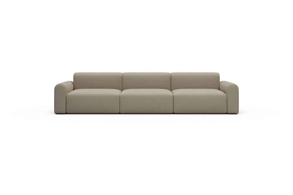 Rund Casual Modular Sofa - Configurations 1 - B3L - 335 x 97 cm - 3,5 Seater - 445 Satya Natural Biege