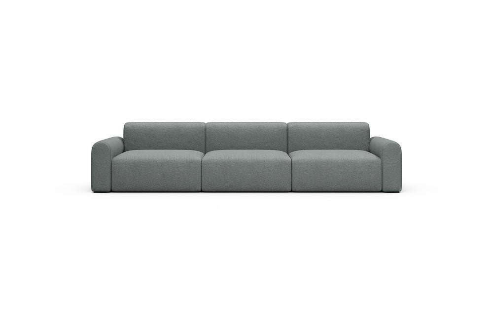 Rund Casual Modular Sofa - Configurations 1 - B3L - 335 x 97 cm - 3,5 Seater - 485 Denari Soft Grey