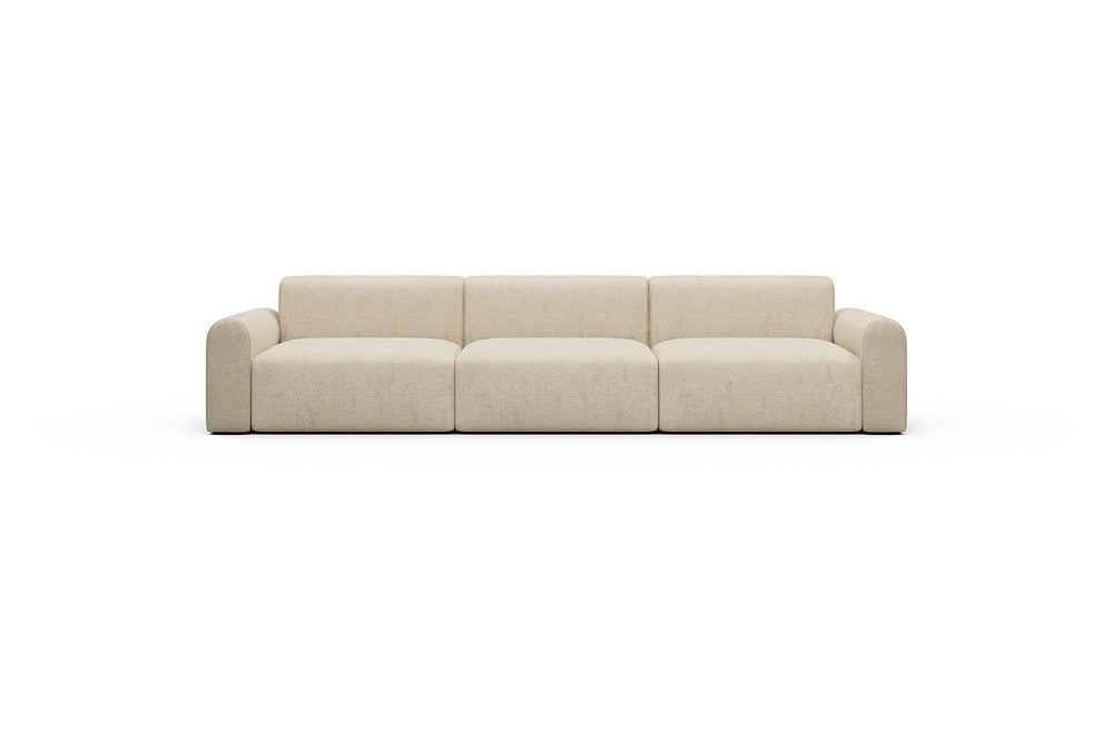 Rund Casual Modular Sofa - Configurations 1 - B3L - 335 x 97 cm - 3,5 Seater - 496 Casone Natural Beigie