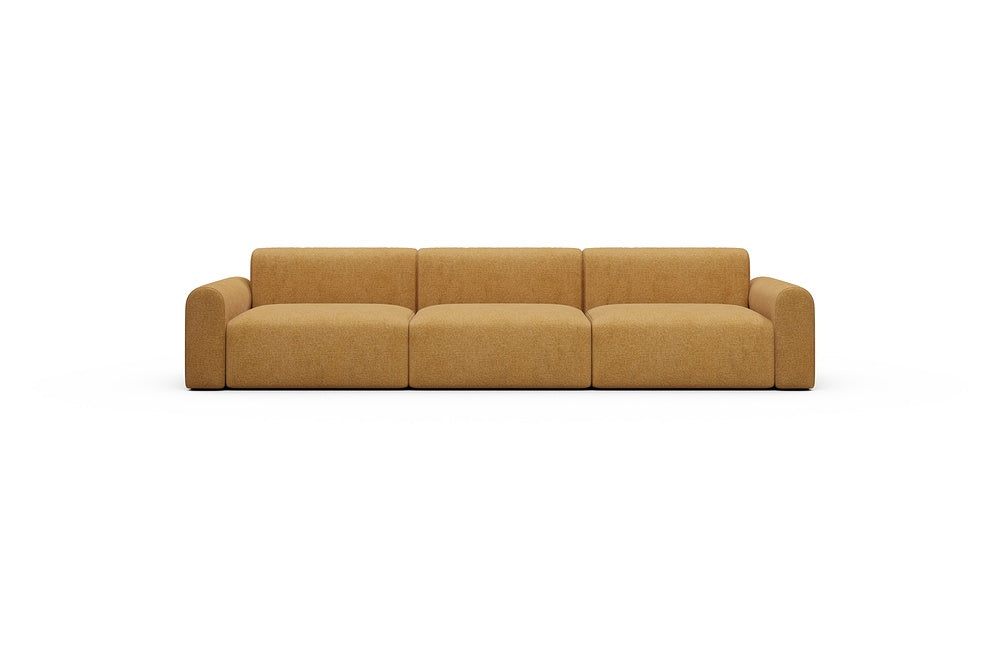 Rund Casual Modular Sofa - Configurations 1 - B3L - 335 x 97 cm - 3,5 Seater - 497 Casone Warm Yellow