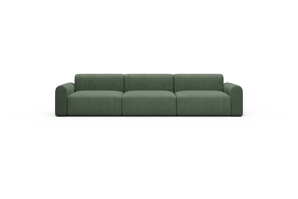 Rund Casual Modular Sofa - Configurations 1 - B3L - 335 x 97 cm - 3,5 Seater - 498 Casone Forest Green