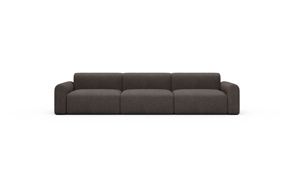Rund Casual Modular Sofa - Configurations 1 - B3L - 335 x 97 cm - 3,5 Seater - 530 Bouclé Taupe
