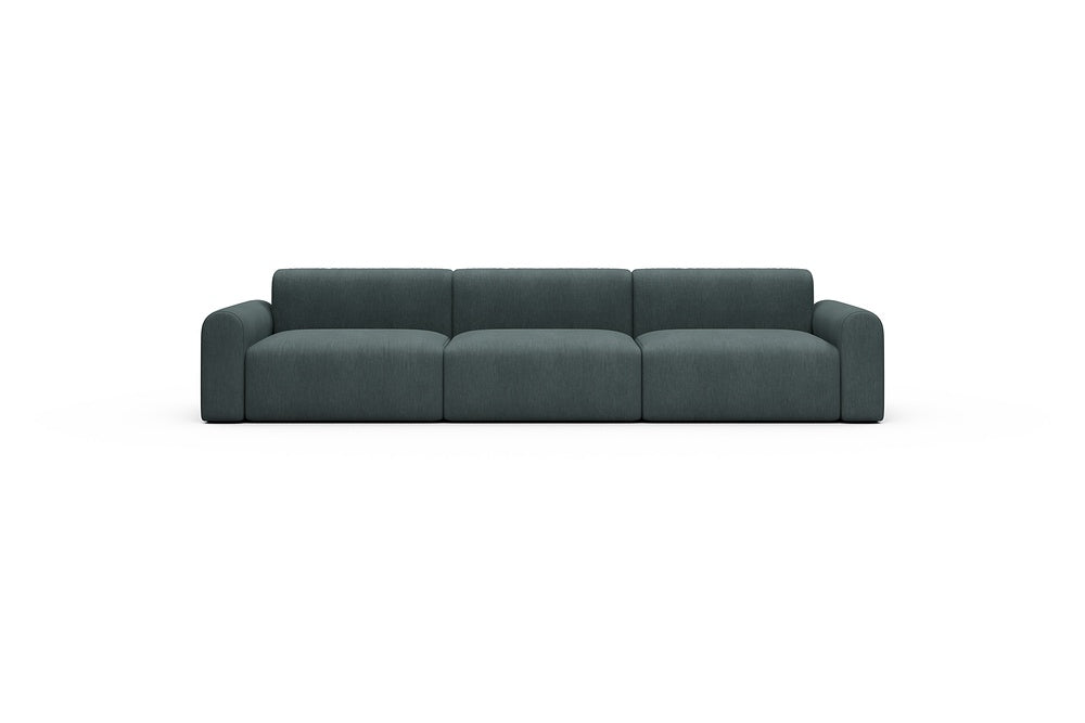 Rund Casual Modular Sofa - Configurations 1 - B3L - 335 x 97 cm - 3,5 Seater - 573 Vivus Dusty Blue