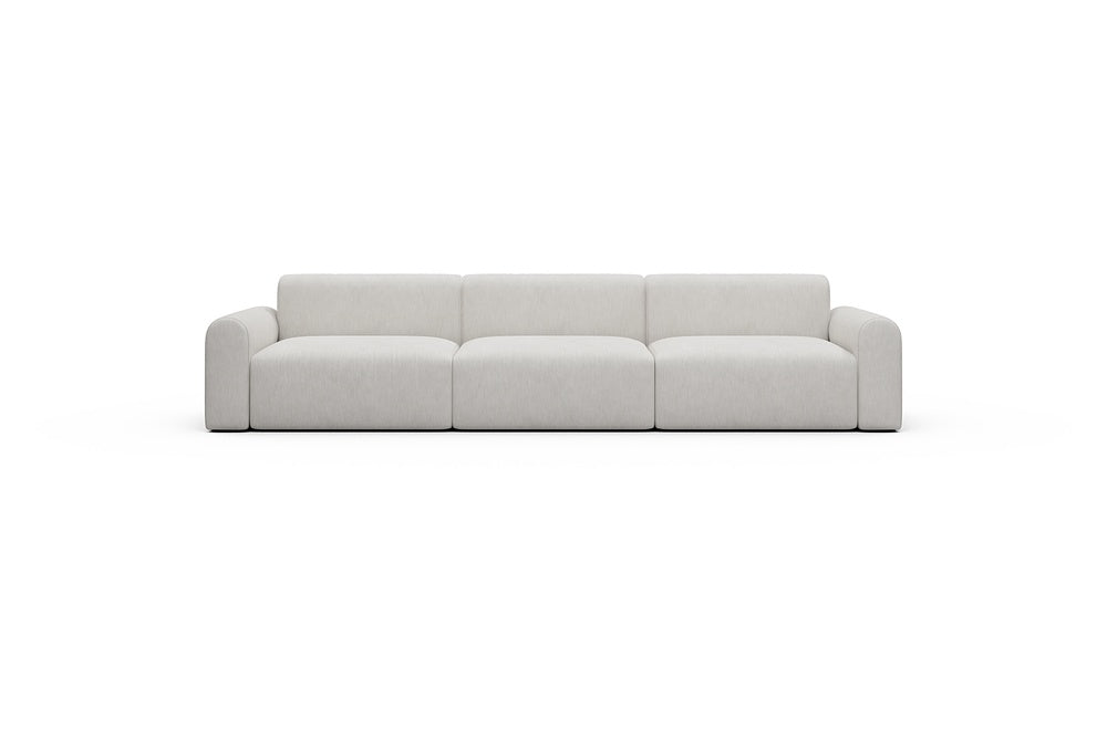 Rund Casual Modular Sofa - Configurations 1 - B3L - 335 x 97 cm - 3,5 Seater - 574 Vivus Dusty Off White