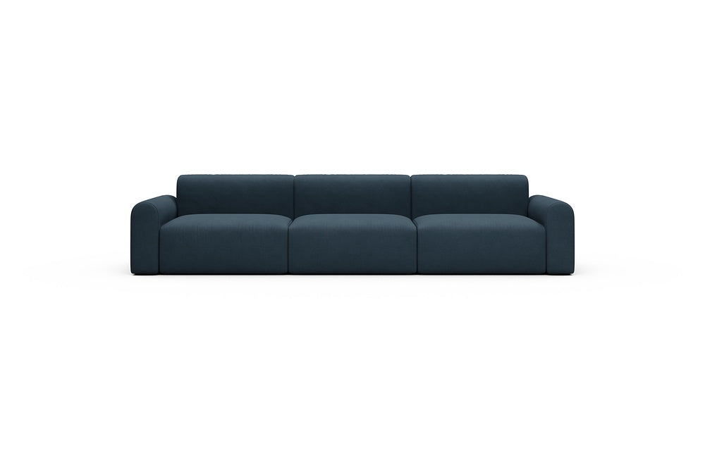 Rund Casual Modular Sofa - Configurations 1 - B3L - 335 x 97 cm - 3,5 Seater - 580 Argus Navy Blue