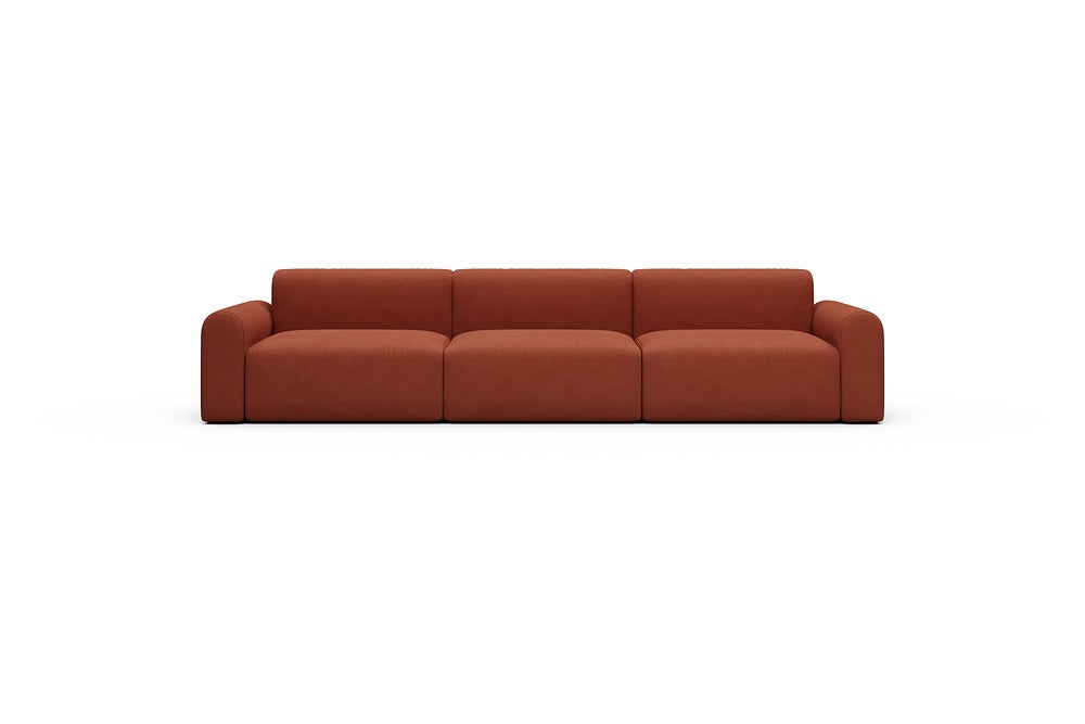 Rund Casual Modular Sofa - Configurations 1 - B3L - 335 x 97 cm - 3,5 Seater - 581 Argus Rust