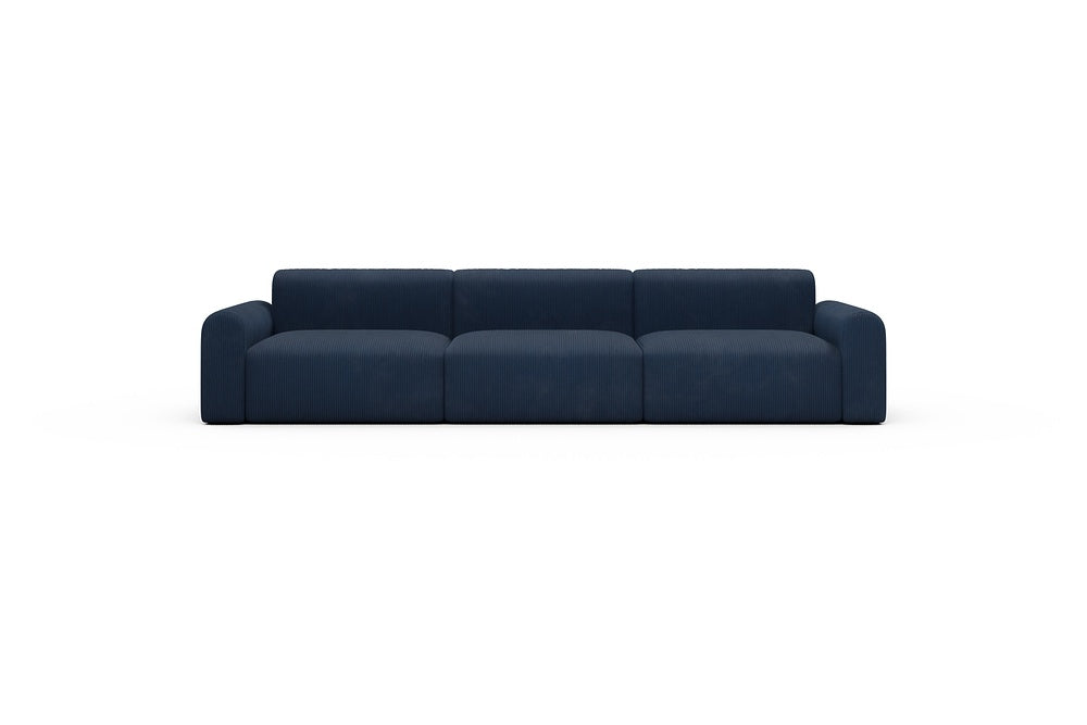 Rund Casual Modular Sofa - Configurations 1 - B3L - 335 x 97 cm - 3,5 Seater - 591 Corduroy Midnight-Blue