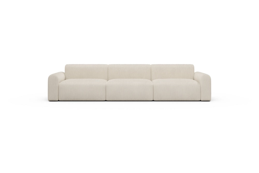 Rund Casual Modular Sofa - Configurations 1 - B3L - 335 x 97 cm - 3,5 Seater - 594 Corduroy Ivory