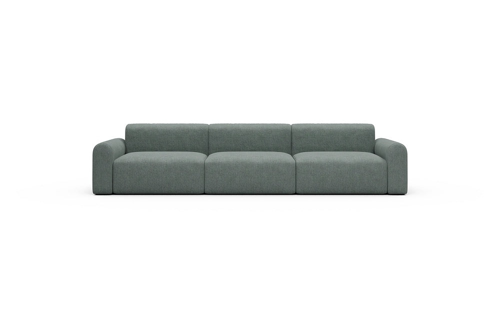 Rund Casual Modular Sofa - Configurations 1 - B3L - 335 x 97 cm - 3,5 Seater - 770 Carreno Cielo Blue