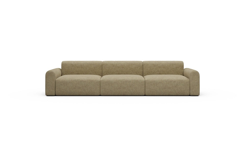 Rund Casual Modular Sofa - Configurations 1 - B3L - 335 x 97 cm - 3,5 Seater - 774 Carreno Sicilian Yellow