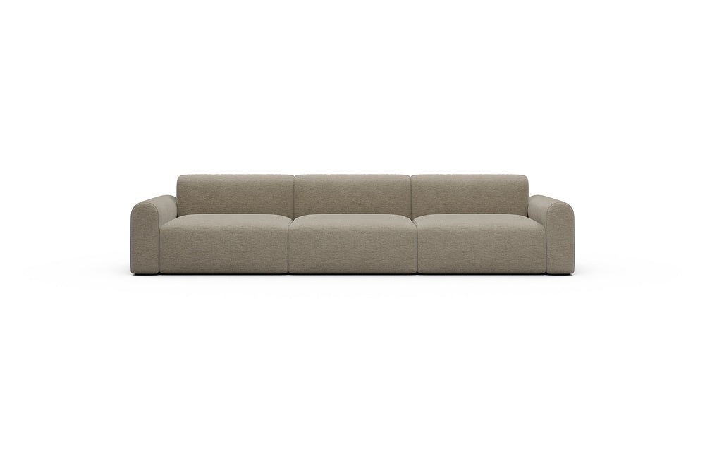 Rund Casual Modular Sofa - Configurations 1 - B3L - 335 x 97 cm - 3,5 Seater - 810 Smooth Smooth Beige