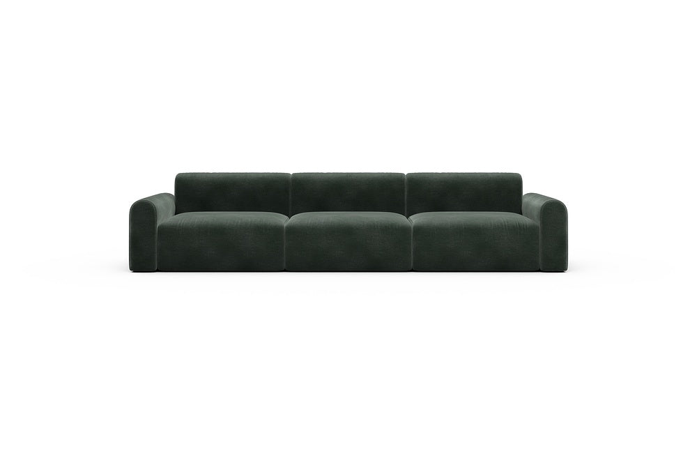 Rund Casual Modular Sofa - Configurations 1 - B3L - 335 x 97 cm - 3,5 Seater - 814 Smooth Laural Green