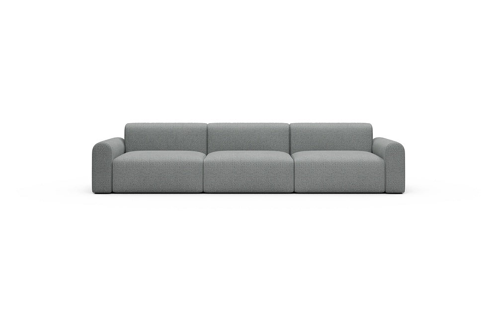 Rund Casual Modular Sofa - Configurations 1 - B3L - 335 x 97 cm - 3,5 Seater - 819 Aivi Gravel Grey
