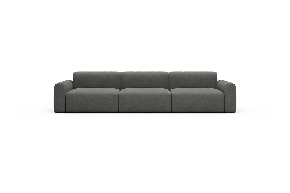 Rund Casual Modular Sofa - Configurations 1 - B3L - 335 x 97 cm - 3,5 Seater - 852 Mahoga Seal Grey