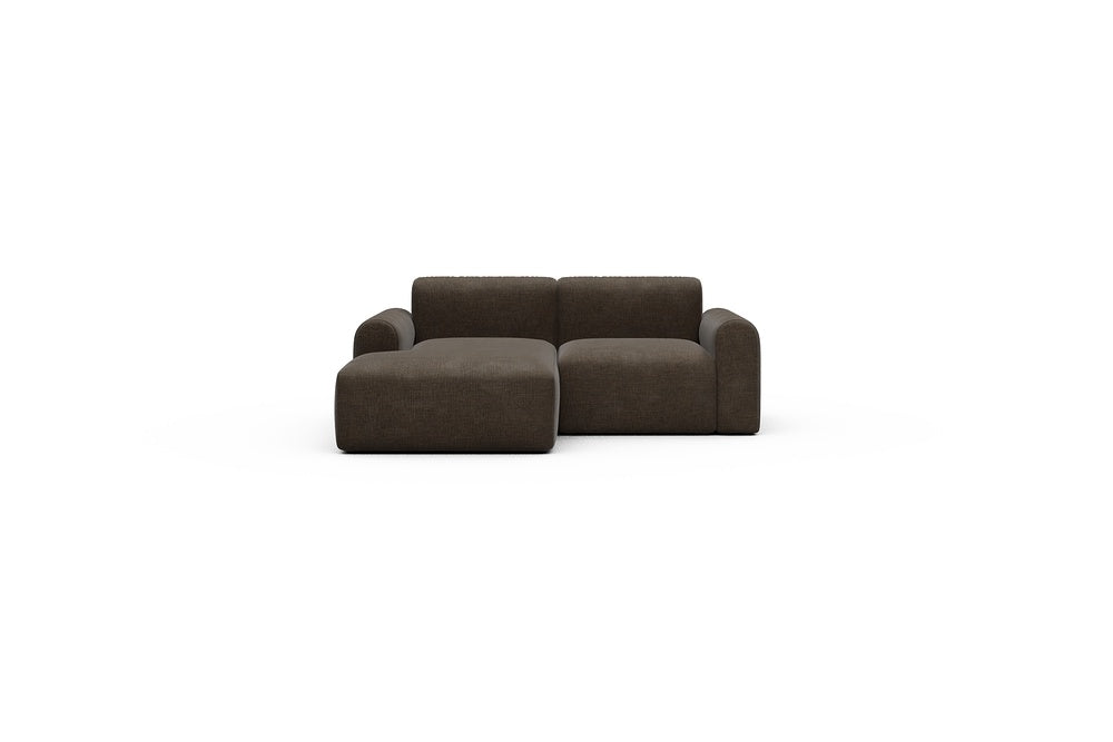 Rund Casual Modular Sofa - Configurations 1 - C1L - 194 x 97 cm - Chaise + 1 Seater - 411 Esina Cedar Brown