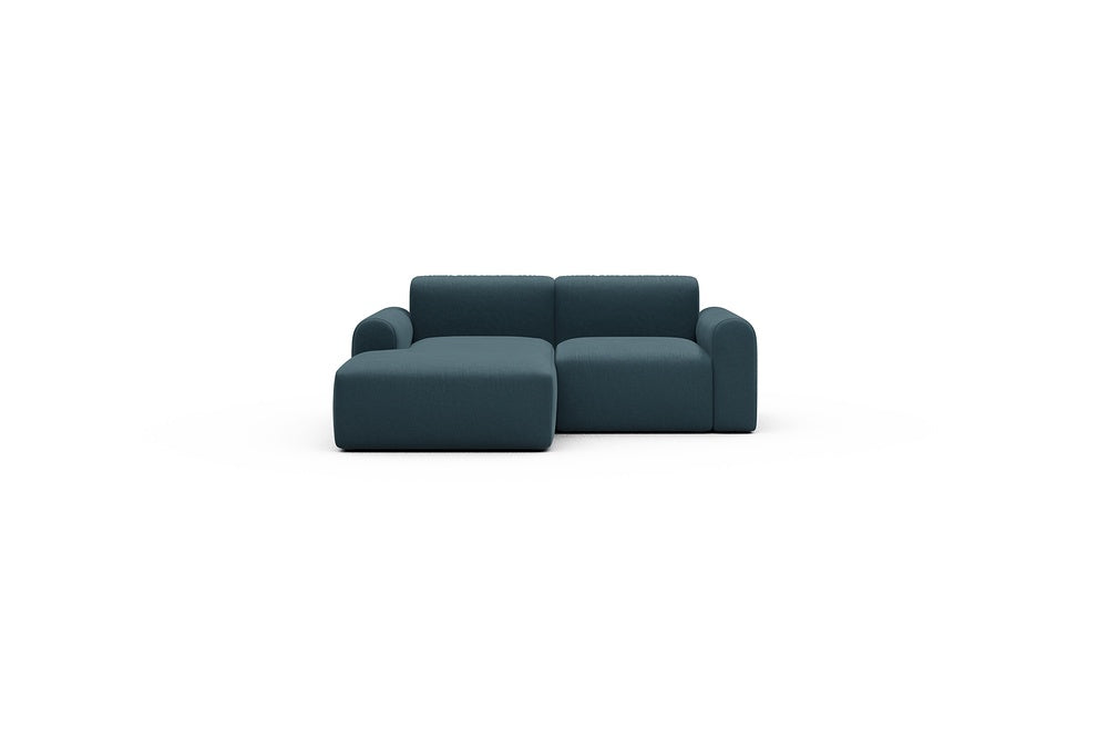 Rund Casual Modular Sofa - Configurations 1 - C1L - 194 x 97 cm - Chaise + 1 Seater - 443 Satya Deep Blue