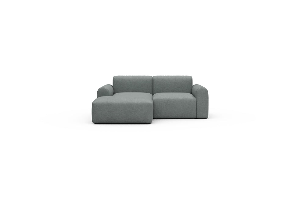 Rund Casual Modular Sofa - Configurations 1 - C1L - 194 x 97 cm - Chaise + 1 Seater - 485 Denari Soft Grey