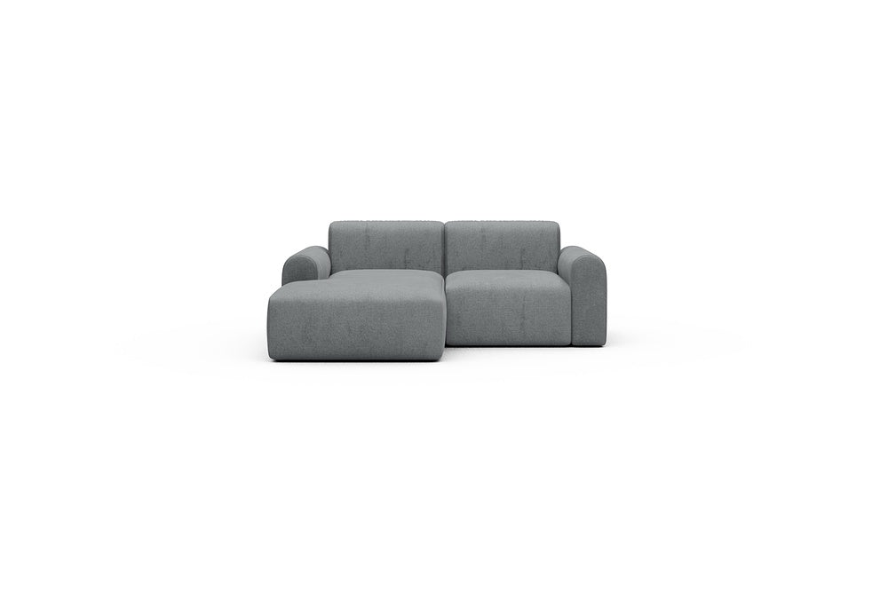 Rund Casual Modular Sofa - Configurations 1 - C1L - 194 x 97 cm - Chaise + 1 Seater - 495 Casone Gravel Grey