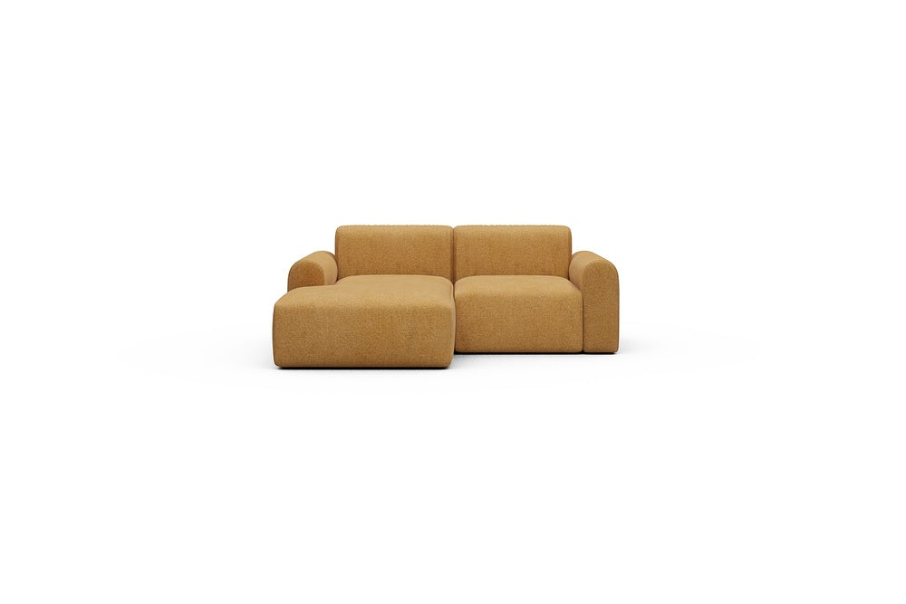 Rund Casual Modular Sofa - Configurations 1 - C1L - 194 x 97 cm - Chaise + 1 Seater - 497 Casone Warm Yellow