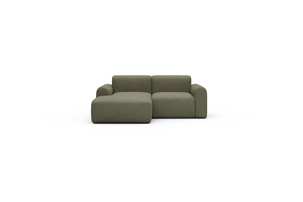 Rund Casual Modular Sofa - Configurations 1 - C1L - 194 x 97 cm - Chaise + 1 Seater - 575 Vivus Dusty Olive
