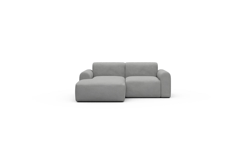 Rund Casual Modular Sofa - Configurations 1 - C1L - 194 x 97 cm - Chaise + 1 Seater - 764 Cura Sand Grey