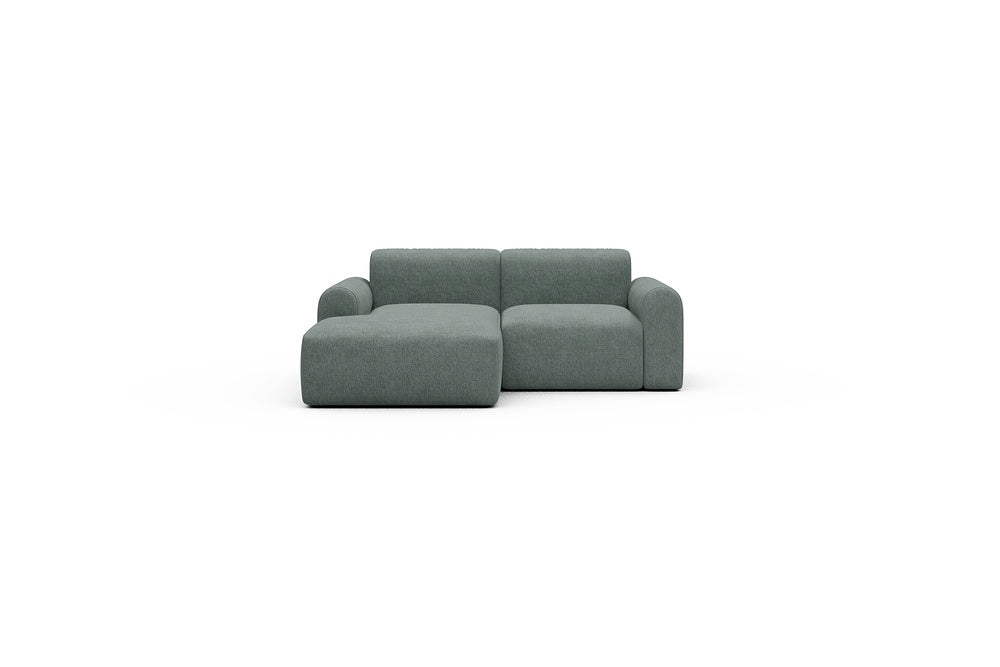 Rund Casual Modular Sofa - Configurations 1 - C1L - 194 x 97 cm - Chaise + 1 Seater - 770 Carreno Cielo Blue