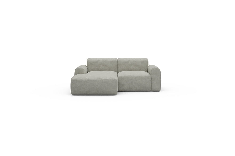Rund Casual Modular Sofa - Configurations 1 - C1L - 194 x 97 cm - Chaise + 1 Seater - 773 Carreno Moon Stone White