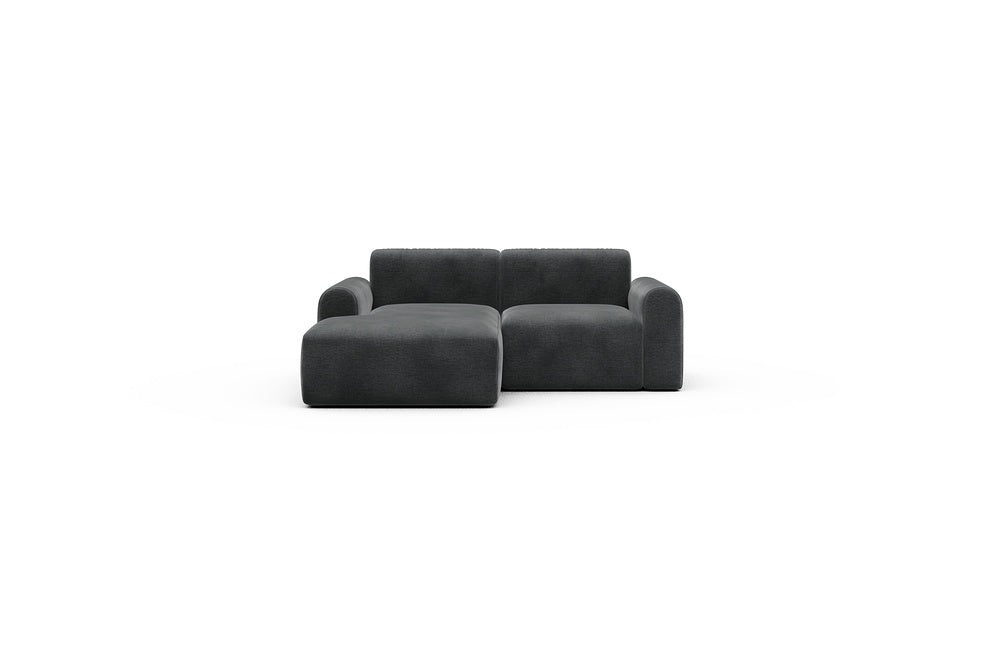 Rund Casual Modular Sofa - Configurations 1 - C1L - 194 x 97 cm - Chaise + 1 Seater - 811 Smooth Deep Warm Grey