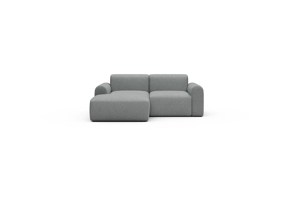 Rund Casual Modular Sofa - Configurations 1 - C1L - 194 x 97 cm - Chaise + 1 Seater - 819 Aivi Gravel Grey